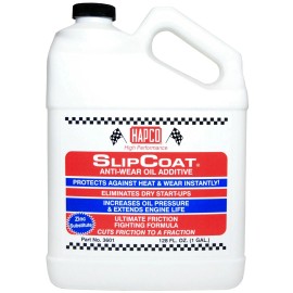 HAPCO - SlipCoat Anti-Wear Oil Additive - INCREASE OIL PRESSURE - 1 GALLON