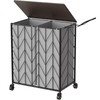 WOWLIVE Laundry Basket with Wheels, Heavy Duty Laundry Hamper with