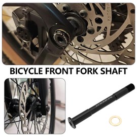 SING F LTD 1Pc M12 Bike Thru Axle Road Bike Front Fork Thru-Axle with Washer for Cross Country Bikes Dirt Bikes Downhill Bikes Free Ride Bikes Gravel Bikes 1.5x12x120mm