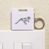 Azeeda 'Roaring Dinosaur' Keyring Tape Measure/Spirit Level Tool (KM00013825)
