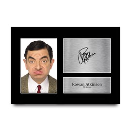 HWC Trading A4 Rowan Atkinson Mr Bean Gifts Printed Signed Autograph Picture for TV Show Fans