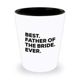 SpreadPassion Father Of The Bride Shot Glass - Wedding Gift Idea - Best Father Of The Bride...