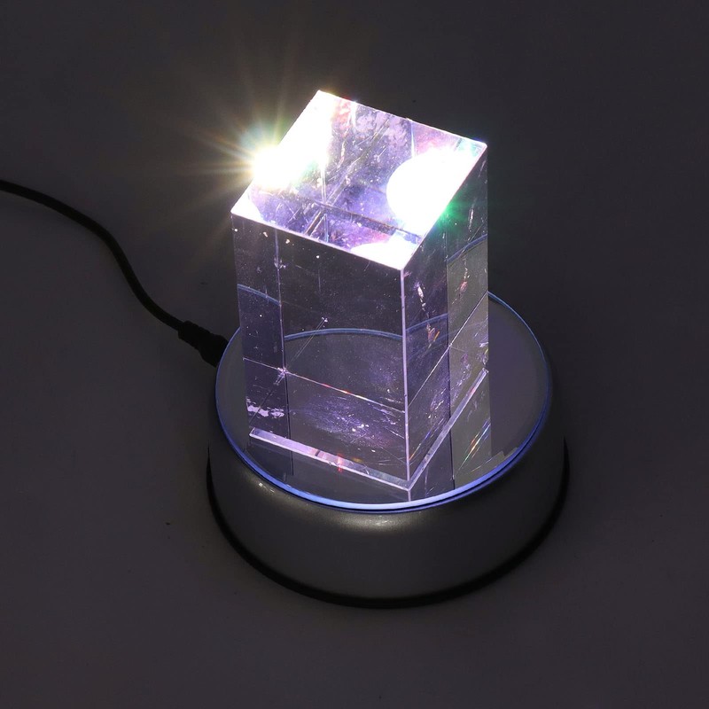 Cryfokt Rotating Display Stand, 360 Degree Turntable with Automatic Mute