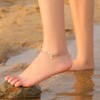 Ursteel Ankle Bracelets for Women, E Initial Anklet 14K Gold
