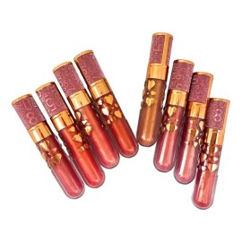 Caja De 24 Gloss Labios Brillantes Con Color Hidratantes