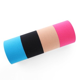 FITOP 4 Rollen Baumwoll Kinesiologie Tapes 5 m x 5 cm