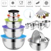 WEPSEN Mixing Bowls with Lid Set, 25PCS Kitchen Utensils Metal