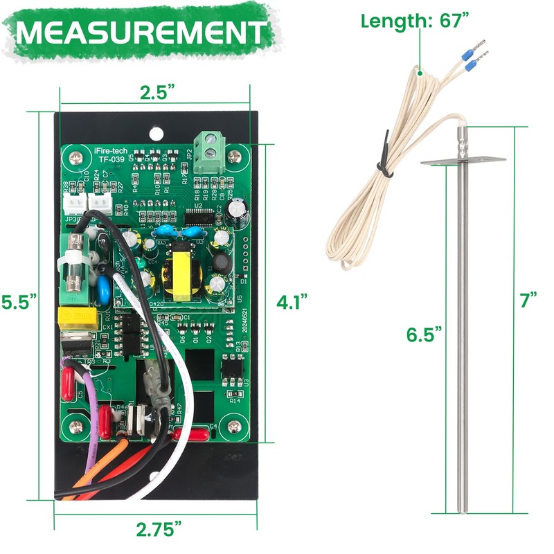 Control Panel Replacement for Traeger BAC236 Controller Digital Elite Thermostat