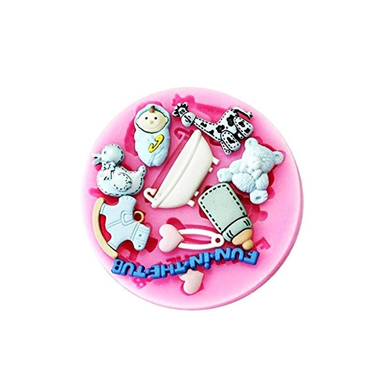 Lovelegis Rocking Horse Giraffe Bathtub Heart Duck Baby Baking Mould