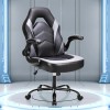 HOMEFLA Computer Gaming Desk Chair Ergonomic Lumbar Support with Flip-up