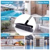 ITTAR Scrub Brush with Long Handle, 10" Wide Stiff Bristles