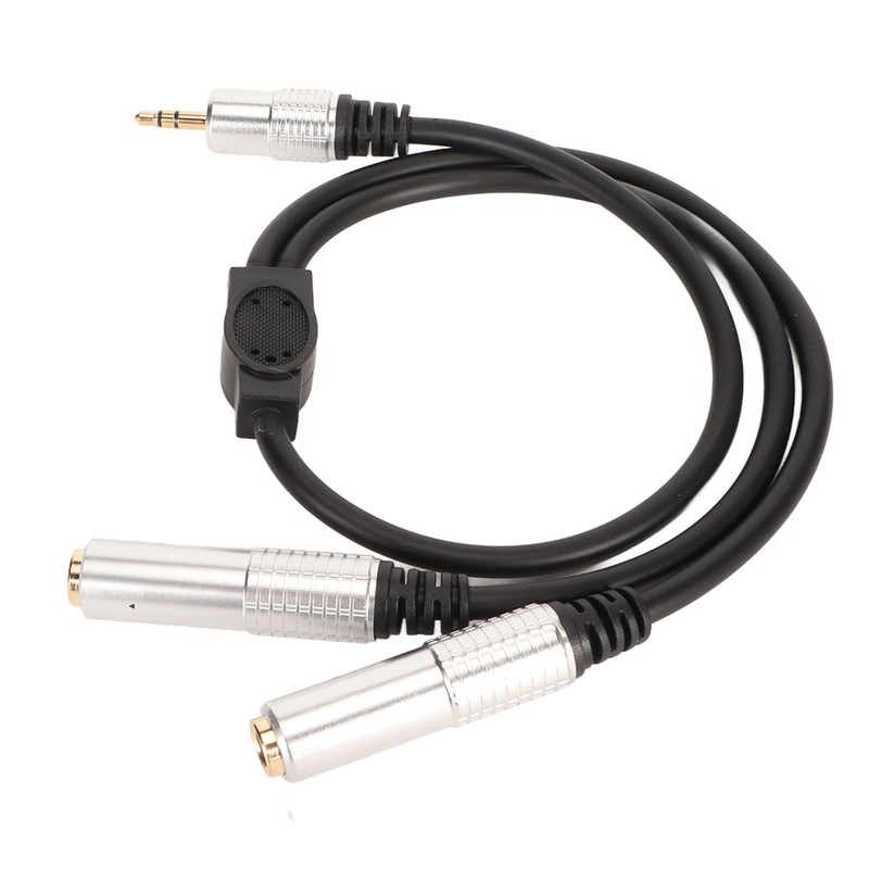 3.5mm to Dual 6.35mm Cable Male to Dual Female Plug