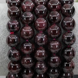 Keleny Red Garnet Crystal Man Women Stretch Bracelet 10mm Round Beads Rock Jasper 7 Inch