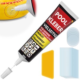 Bellifluous Pool Repair Kit, Pool Patches, 60 ml Pool Film Repair Kit for Swimming Pool, Inflatable Bed, Air Mattress, Kayaking, Pool Glue for Quick Repair of Inflatable Items