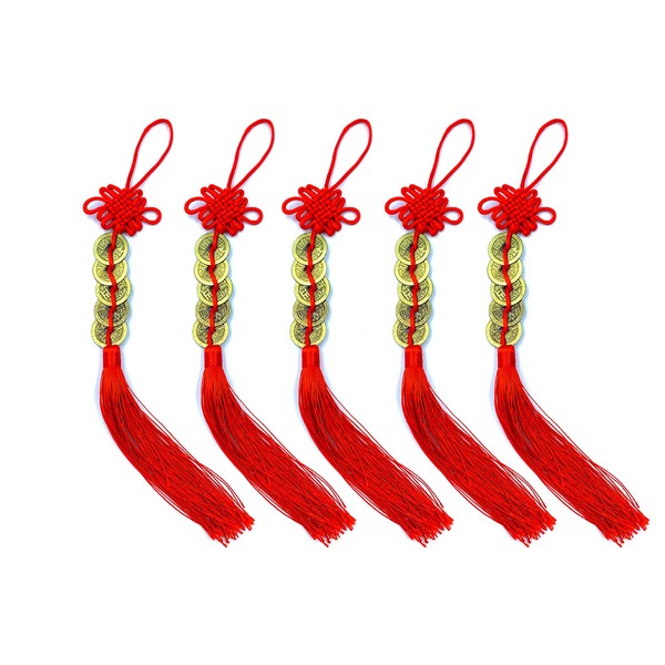 Chinese Knot Lucky Coins,5pcs Chinese Lucky Coins Feng Shui Coins