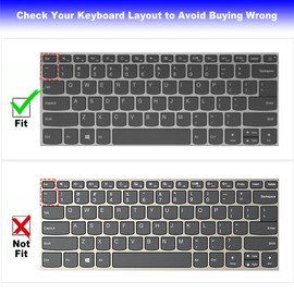 Keyboard Cover for Lenovo Ideapad 1 14" 14ADA05 14IGL05, Ideapad 3 14" 14ADA05 14IGL05 14IIL05 14ARE05 14IML05 14ITL05, Ideapad Slim 1 14ast-05 14", Ideapad 130 130S 330 330S S340 530S 730S S145 14"