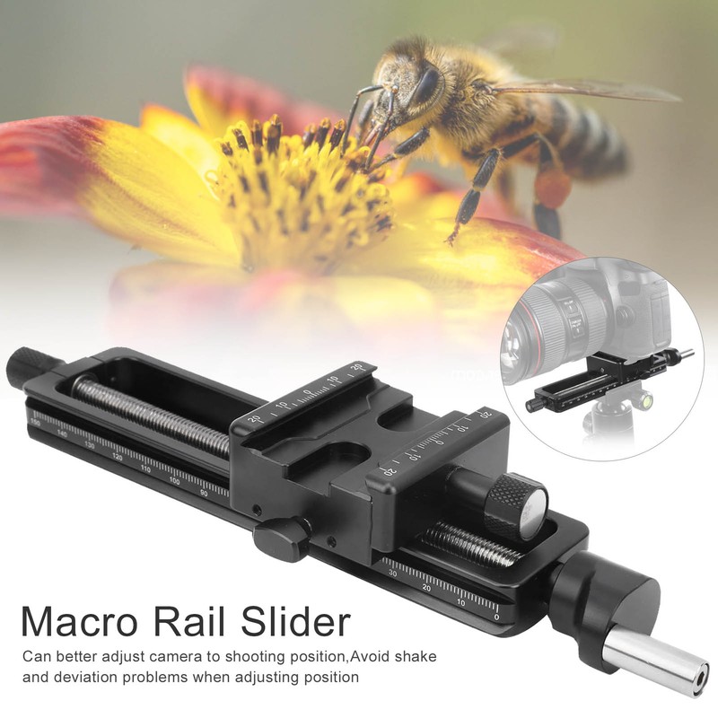 MFR-150S 150mm Macro Photography Gear Rail Slider Aluminium Alloy Fine