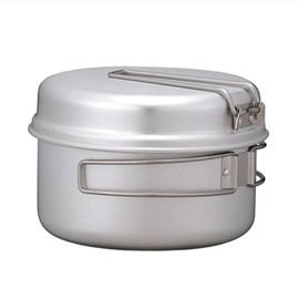 Snow Peak Aluminum Personal Cooker Set, Stacking Pot x2, Lid x2, SCS-020R, Camping, Outdoor, Mountaineering, Disaster Preparedness