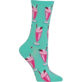 Hot Sox Women's Milkshakes Socks 1 Pair, Mint Green, Women's 4-10