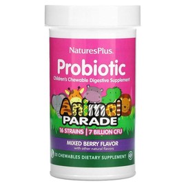 [해외직구] NaturesPlus 네이처스플러스 프로바이오틱 동물모양 믹스베리맛 30츄어블 2팩 [Nature's Plus] NaturesPlus Probiotic Animal-Shaped Mixed Berry Flavor 30 Chewables 2 Pack