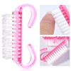 6 Pcs Nail Cleaning Brush with Handle Grip, Hand Scrubbing