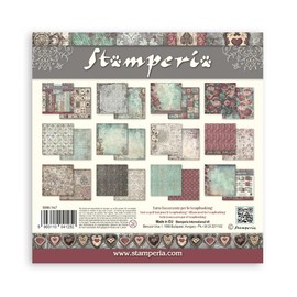 Stamperia - Scrapbook Paper Pad for Scrapbooking, Albums, Cards, Bullet Journals, and More, Acid Free, Double-Sided, Perfect for Crafts and Gifting (Master of Magic, Maxi Background) (30.5 x 30.5cm)