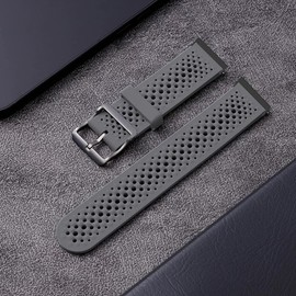 Compatible with Garmin Venu X1 Bands, Silicone band with Metal Buckle Compatible with Garmin Venu X1 Smartwatch (Gray)