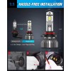 Nilight 9006/HB4 LED Headlight Bulbs E30 Series 30W 14000LM 6500K