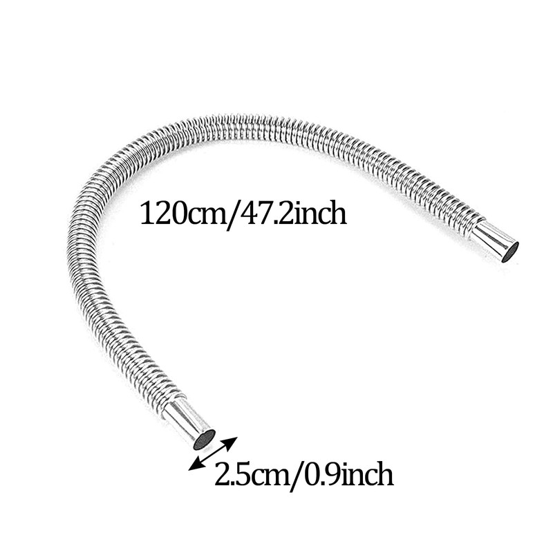120 cm Exhaust Pipe, Additional Heating, Car Stainless Steel Exhaust