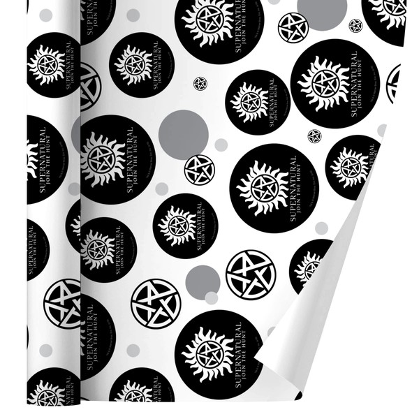 GRAPHICS & MORE Supernatural Anti Possession Symbol Gift Wrap Wrapping Paper Roll
