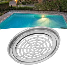 Natudeco Pool Floor Drain Stainless Steel Swimming Pool Floor Main Drain Round Pool Floor Strainer Pool Accessory for Swimming Pool 22cm Drain Port