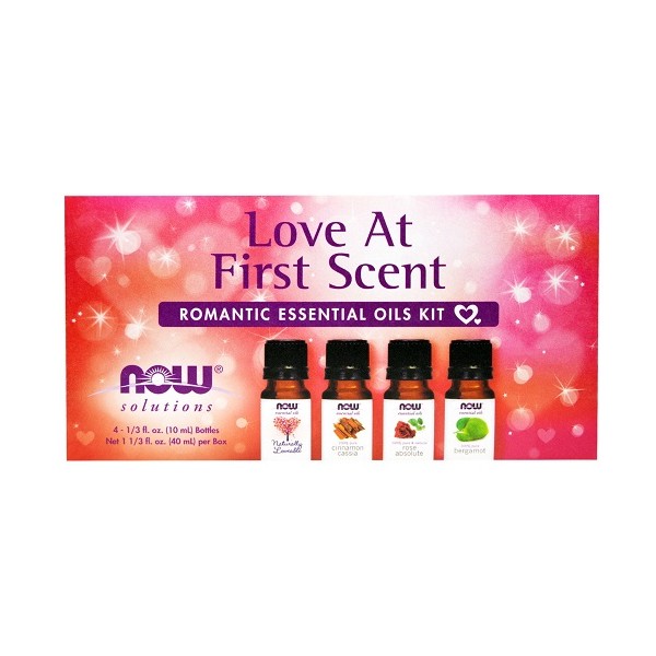 NOW>NOW NOW - Solutions - Diffuser Essential Oils Kit 4 x 10ml - Love At First Scent Romantic - Expiry 10/24