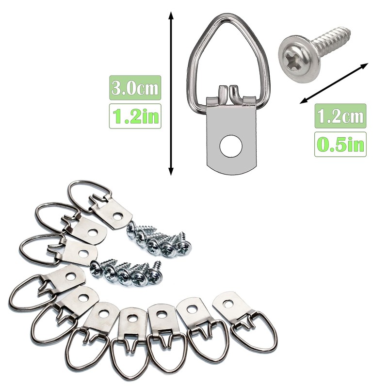 Ansoon Double-Headed Bear Claw Wall Picture Hooks, 4-in-1 Drywall Hanging