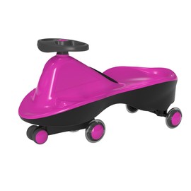 Joybay Sports Collection Premium LED-Wheel Swing Car Ride on Toy (Vibrant Pink, Come Fully Assembled)