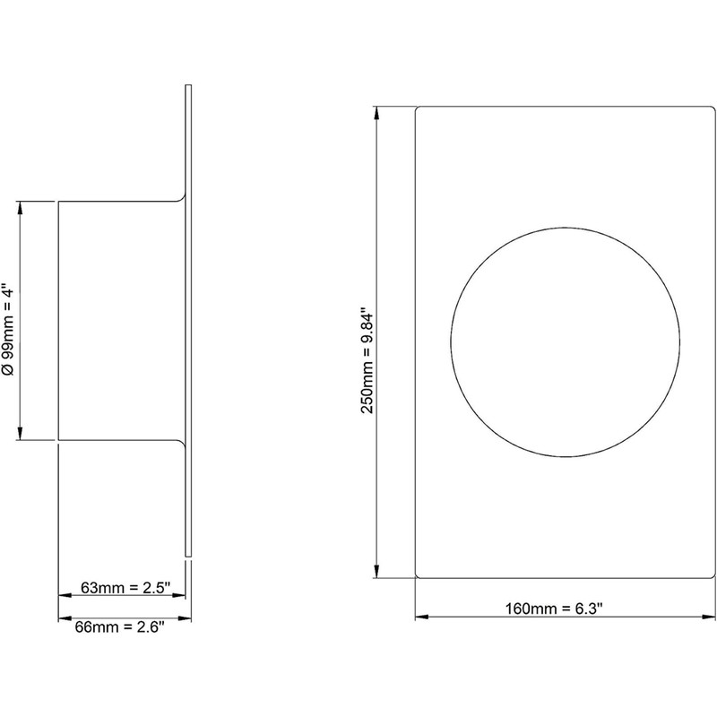 LIRAST Ø 100mm / 4 inch Pipe Connector with Flange