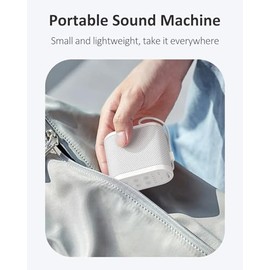 Portable Travel Sound Machine for Adults, Baby Sleeping : Super Long-Lasting & Rechargeable Battery, Headphone Jack, 21 Sounds - White Noise Machine f