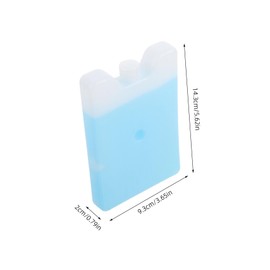 WOONEKY Reusable Ice Packs for Coolers Portable Gel Blocks for Lunch Boxes and Camping Dual Purpose Cooling for Food Beverages for Travel Insulated Bags