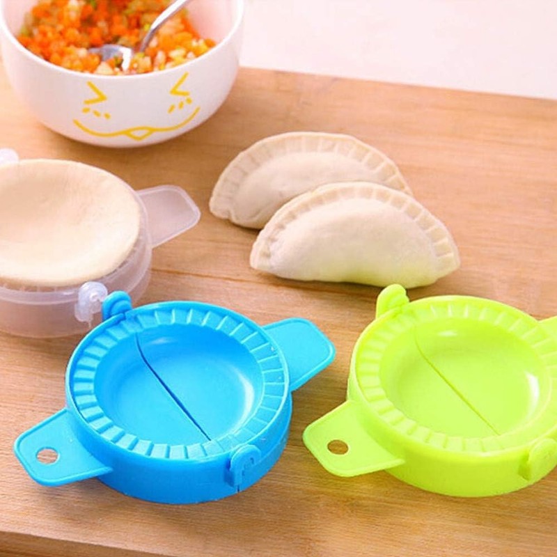 Blue Press Dumpling Maker Dough Cutter Dumpling Mold for Dumpling,