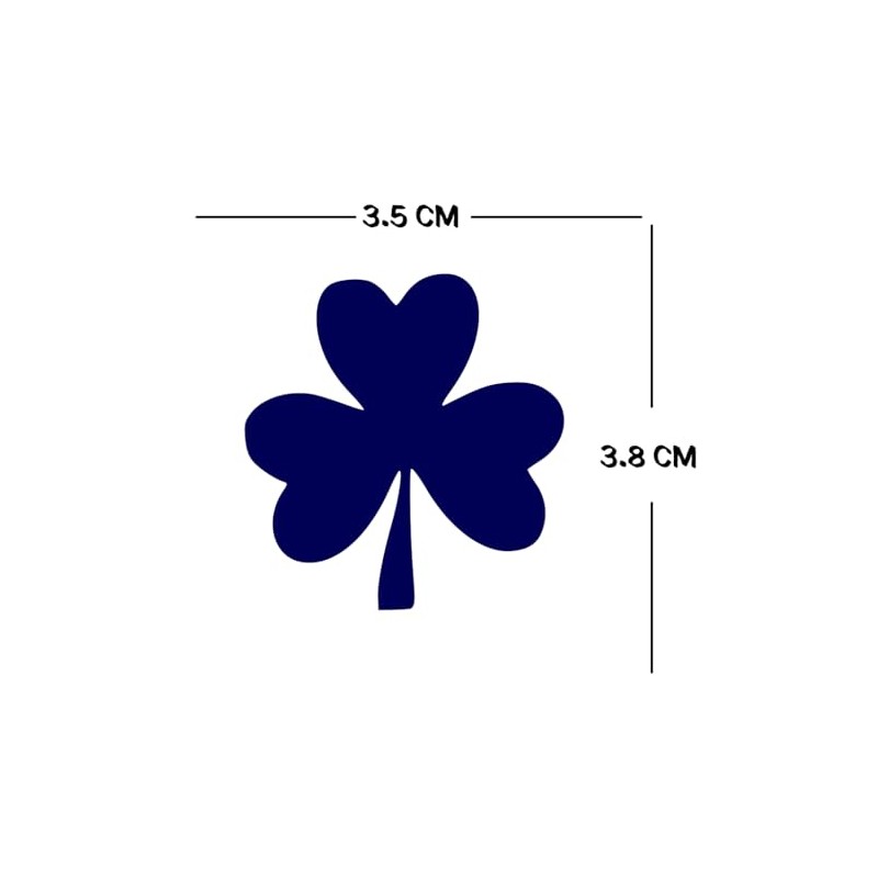 2 X irish Shamrock Semi Permanent Tattoo Waterproof Lasts 1-2