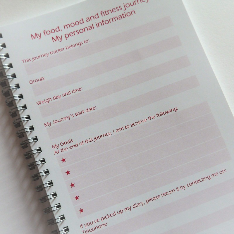 SW Slimming Diet Healthy Food Mood Fitness Tracker Journal Log