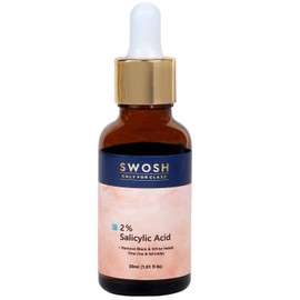 SWOSH 2% Salicylic Acid Serum 30 Ml With Glycerin, And Aloe Vera Extract - For All Skin Types (Men & Women)