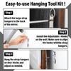 Blulu Mirror Hanging Kit with Hangers and Leveling Hardware Adjustable