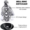 ZEPIQOR Guardian Gremlin Bravo Bell Lucky Charm Motorcycle Heart Wings