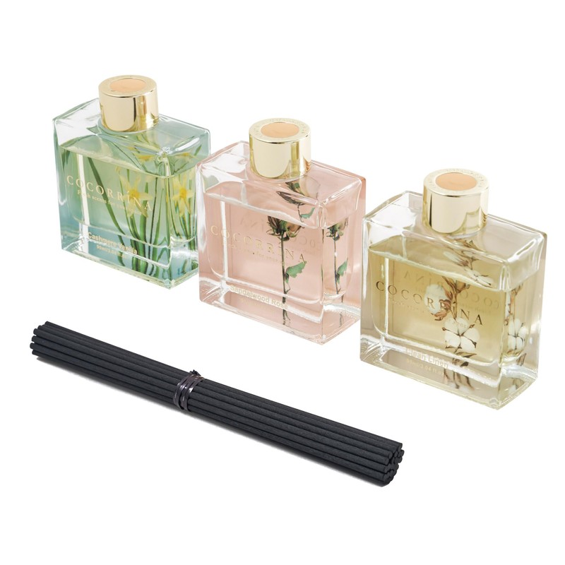 COCORRÍNA Reed Diffuser Set of 3-3 Pack/ 3.04 Fl.oz Diffuser