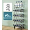 CarolynDesign Kitchen Storage Baskets Black Iron Wire Storage Bins with