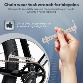 Bike Chain Checker Tool 7–12 Speed – Chain Wear Indicator and Gauge for MTB, Road & E-Bike | Compact Bicycle Chains Wear Tool for Drivetrain Maintenance