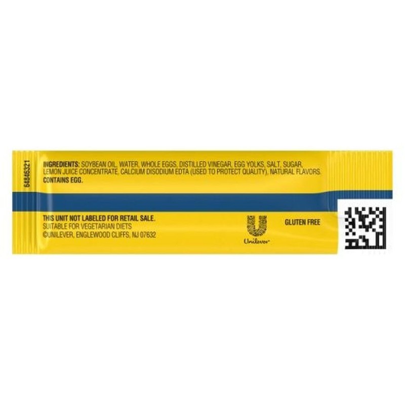Hellmann's Real Mayonnaise Stick Packets Easy Open, Condiment for Sandwiches,