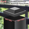Dunzy 6 Pack Aluminum 3" x 3" Heavy Duty Post