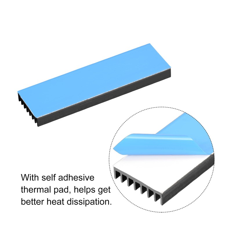 QUARKZMAN 1 Pack M.2 2280 Nvme SSD Heatsink with Thermal