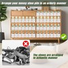 MOOKNAT Clear Shoe Slot Organizer, 24 Pack Adjustable Shoe Slots
